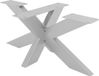 In And OutdoorMatch Tafelpoten Jock - 98x58x43 cm - Industrieel Design - RVS - Zilverkleurige Tafelpoten - 4-poots Tafelonderstel