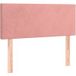 Tête de lit Rose 90x5x78/88 Cm Velours