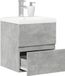 Maison Exclusive - Ensemble de meubles de salle de bain 2 pièces, gris béton, matériau dérivé du bois