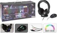 Gaming set - 3 in 1 - Headset, toetsenbord en muis - Multicolor