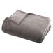 Atmosphera Plaid deken - grijs - polyester - 130 x 180 cm