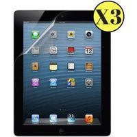 Phonillico® Set van 3 beschermfolies voor Apple iPad 2 / iPad 3 / iPad 4 - Ultrabestendig antikras Ultradunne plastic schermbeschermer
