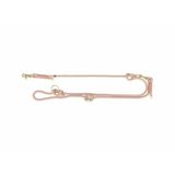 Trixie Hondenriem - Verstelbaar Roze 200x1.3cm - Soft Rope met Karabijnhaak en Gouden Details