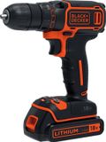 BLACK+DECKER BDCDC18KB-QW Accuschroef-/boormachine - 18V - 2x 1.5Ah accu's - incl. koffer