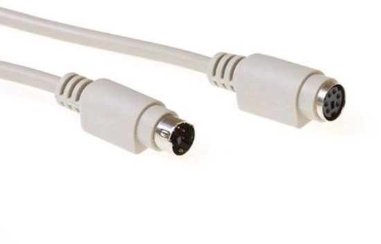 ACT AK3233 Toetsenbord/Muis Verlengkabel PS/2 male/PS/2 female - 3 meter