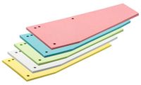 TSI Scheidingsstroken trapezium met 4-voudige perforatie, 100 stuks, 5 kleuren, 24 x 10,5 cm