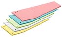 TSI Scheidingsstroken trapezium met 4-voudige perforatie, 100 stuks, 5 kleuren, 24 x 10,5 cm