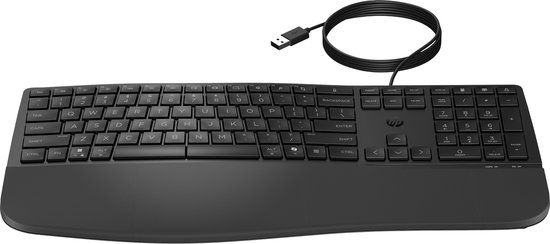 HP 480 CFT WD KBD Toetsenbord Thuis USB Zwart