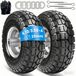 Merkloos Omgoods Steekwagenwiel Massief Rubber - Steekwagenwielen - Bolderkar Reservewielen - Wielas 20 mm - 2 Stuks - Onderhoudsvrij - Bolderkarwielen