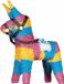 Amscan Ezel Pinata van papier - 26 x 51 cm - Feestartikelen verjaardag - multi kleuren