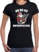 Bellatio Decorations Hohoho motherfuckers fout Kerst t-shirt - zwart - dames - Kerstkleding / Kerst outfit XS