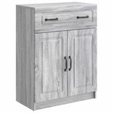 vidaXL Dressoir met lade Grijs sonoma 66 x 34,5 x 87 cm Bewerkt hout