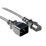 ACT Netsnoer C13 - C20 zwart 1 m