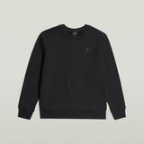 G-Star Crew Slim Sweat L/S Heren Joggingbroek Katoen/Polyester Zwart Maat S