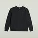 G-Star Crew Slim Sweat L/S Heren Joggingbroek Katoen/Polyester Zwart Maat S