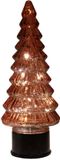 Anna's Collection Boompje glas LED 35x13 cm bordeaux