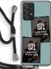 Case Company® - Samsung Galaxy A52 hoesje met koord - Polaroid Zwart