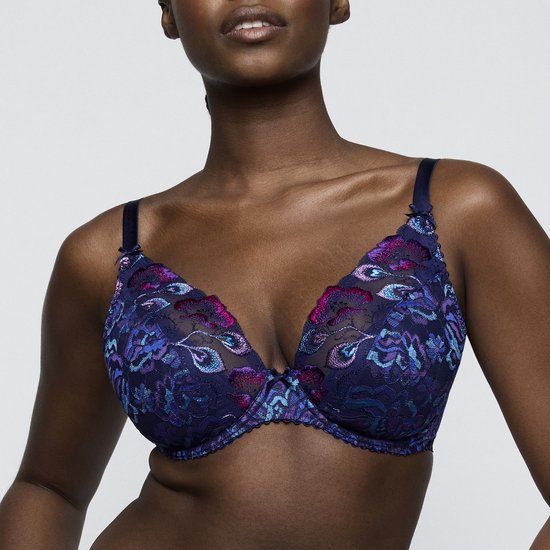 PrimaDonna San Angel Plunge Bh Halve mousse Cups 0163492 Water Blue - maat EU 90F / FR 105F