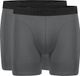Ten Cate Basics Short Long Gris 2 Pack Homme Taille M