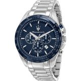 Maserati Heren horloges quartz analoog Zilverkleurig Leer R8873612043