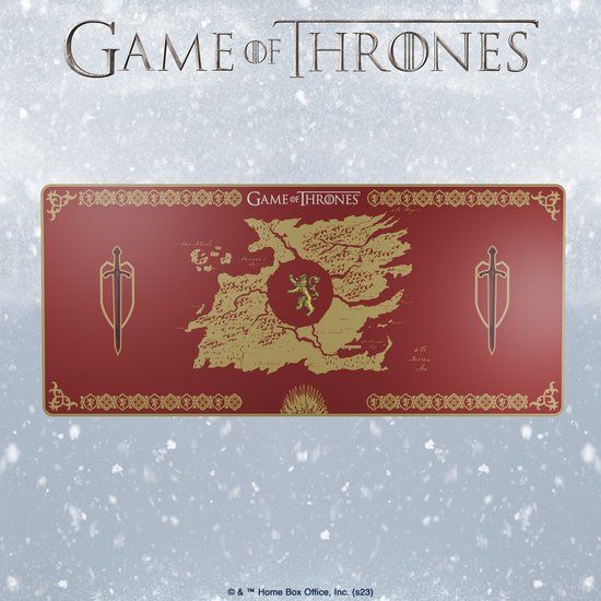 Lexip Game of Thrones Flexible Mouse Mat XXL, Lannister Edition, Red