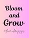 Bloom and Grow: 50 flower coloring pages