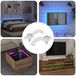 VidaXL Led strip clips 23,8 mm 2 st transparant kunststof en ijzer