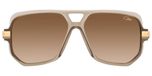 Cazal 627/3 Lunettes de soleil unisexe marron géométrique marron 59mm