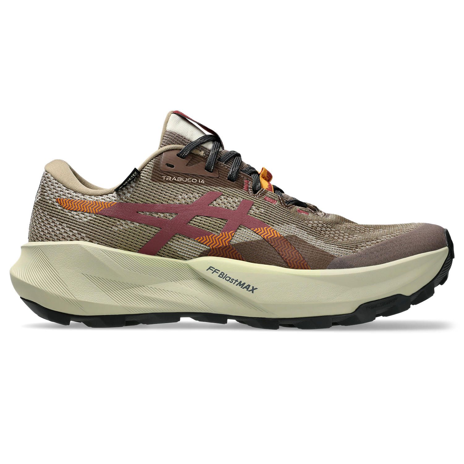 ASICS TRABUCO 14 GTX Trailschoen Heren - beige, roest, Maat 42