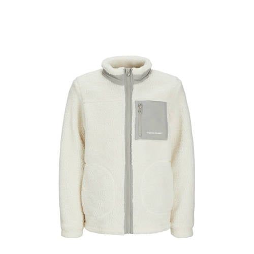 JACK & JONES JUNIOR JORVESTERBRO Teddy Jacket - Off White/Light Grey