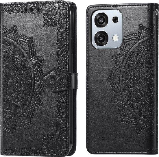 imoshion Mandala Bookcase Zwart Geschikt voor Oppo A6 Pro (5G)
