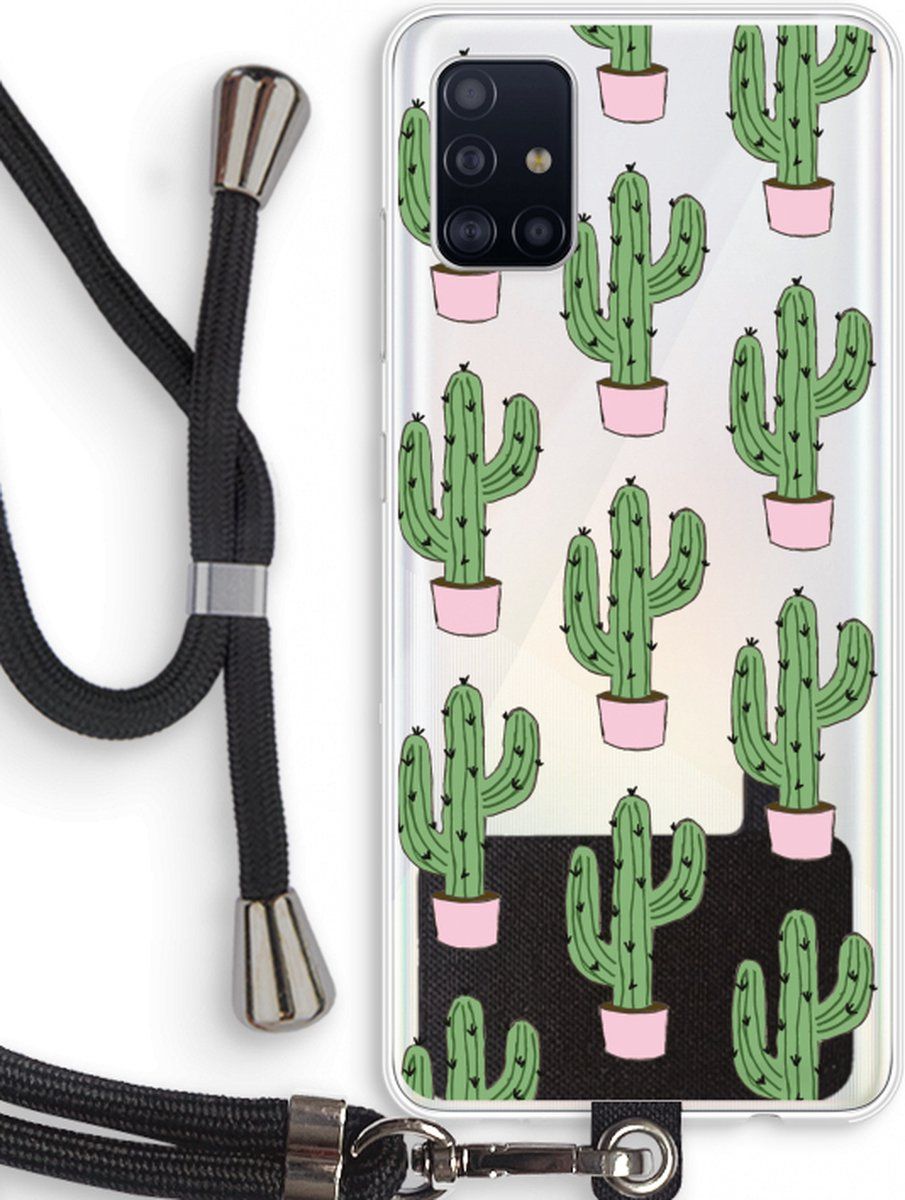CaseCompany Case Company® - Samsung Galaxy A51 4G hoesje met Koord - Cactus Lover