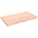 Plateau de lavabo 100x60x(2-6) cm bois massif non traité