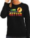 Bellatio Decorations Bol Funny emoticon sweater Helemaal naar de getver zwart voor dames - zuipen / drank - Fun / cadeau trui L