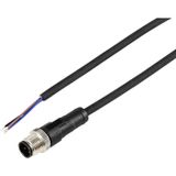 Tru Components TC-12833220 Sensor/actuator aansluitkabel M12 3-polig recht 5 m Zwart