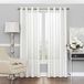 Eclipse Sheer Bedroom-Liberty 52" x 95" Licht Filtering Tule Top Enkele Raam Panel Gordijn Woonkamer, Wit