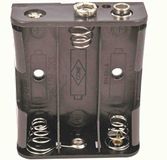 RS PRO Batterijhouder voor snap-in-montage voor 3 x AA-batterijen
