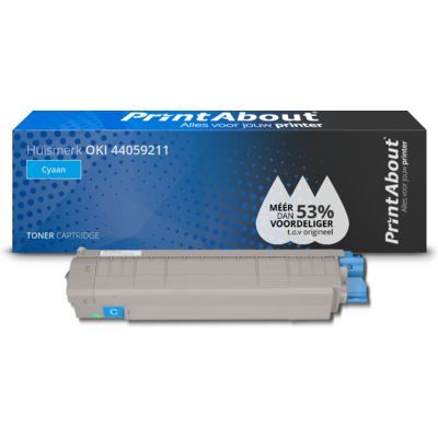 PrintAbout Compatible Toner for OKI 44059211 - Cyan - 11,000 Pages