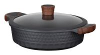 Resto Kitchenware 93506 steelpan 4,4 l Rond Zwart, Hout