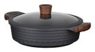 Resto Kitchenware 93506 steelpan 4,4 l Rond Zwart, Hout