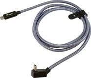 Equip 128422 USB 3.2 Gen 2x2 C naar C U-plug kabel, 2,0 m, zwart