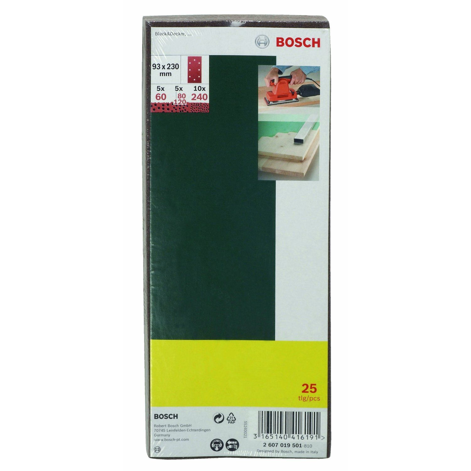 Bosch 2 607 019 501 | 25 stuks | Accessoires voor schuurmachines