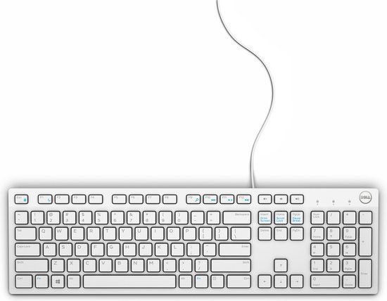 Dell KB216 USB QWERTY US International White Keyboard
