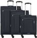 American Tourister Avantour 4 wielen Kofferset 3-delig met uitbreidingsplooi - Zachte bagage - TSA slot - navy