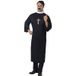 Merkloos / Sans marque Priester verkleed kostuum voor heren - zwart - religieuze verkleedkleding 52/54
