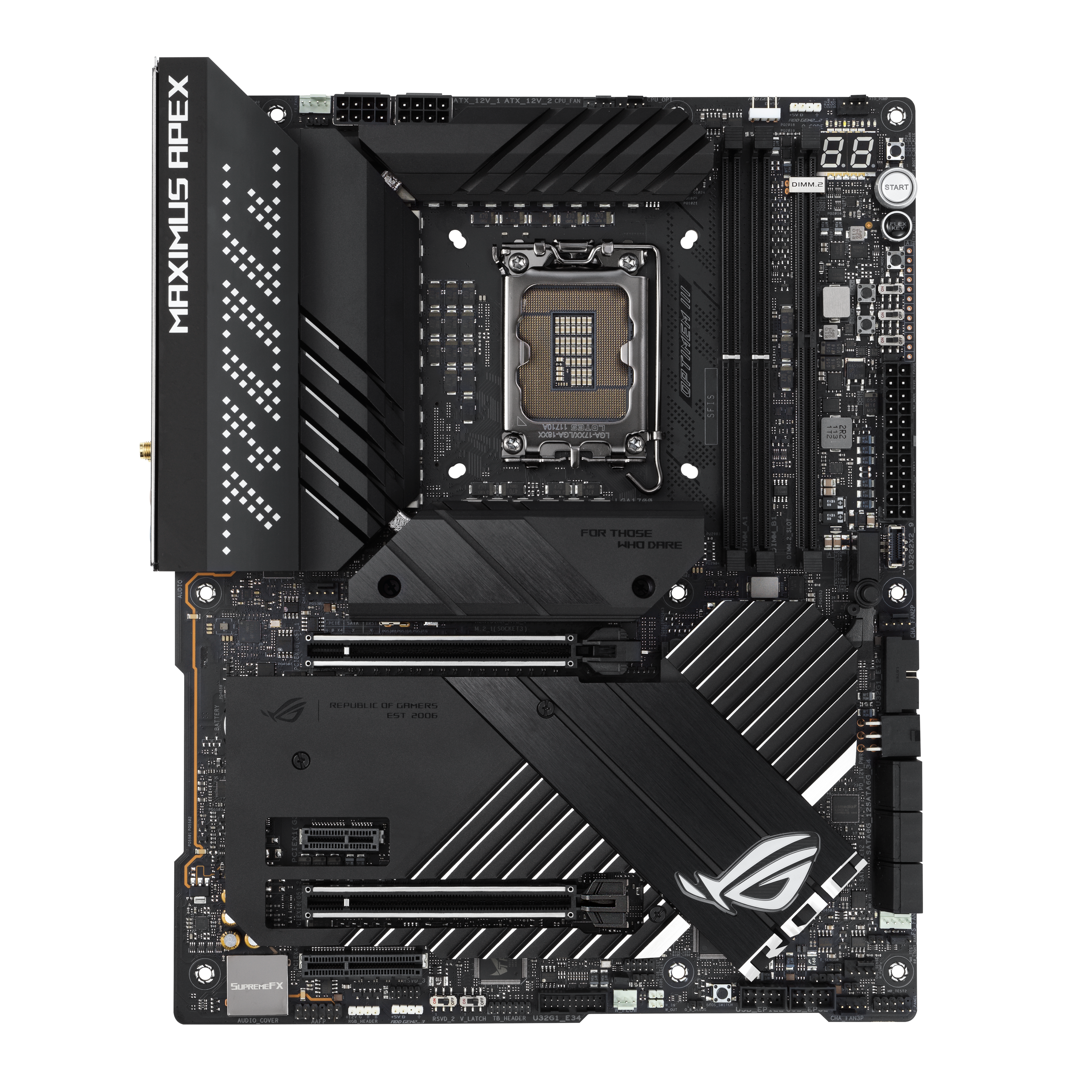 ASUS ROG MAXIMUS Z690 APEX - Moederbord - ATX - Intel Z690 - LGA 1700 - USB 3.1 - Wifi - Bluetooth