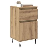 vidaXL - Dressoir - Artisanaal - Eikenkleurig - 35 x 40 x 70 cm - Bewerkt Hout