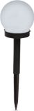Garden Of Eden Lampe de jardin solaire à LED avec piquet – Forme de sphère – Ø10 cm – Blanc froid