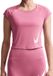 Nike Tempo Swoosh Run Dri-FIT Dames Hardloopshirt Korte Mouw Roze Maat S