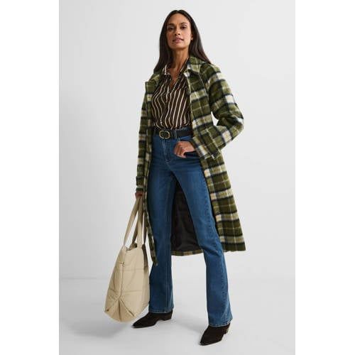 Anytime high waist flared jeans blauw
